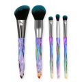 Beautiful 5pcs make up brushes private label  hair cosmetics makeup brushes set